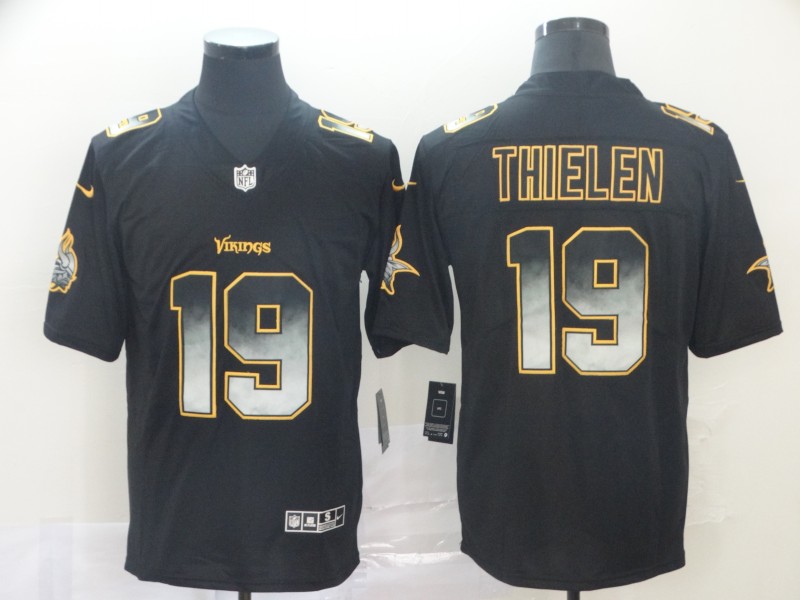 Men's Minnesota Vikings #19 Adam Thielen Black Jersey